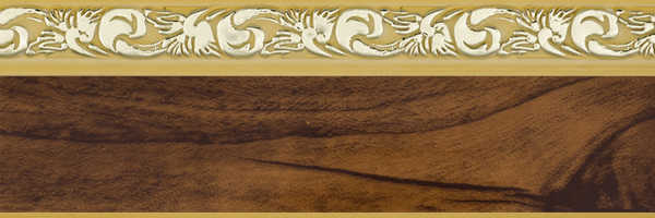 Бленда 5 сантиметров “Ажур”, цвет Орех бежевый